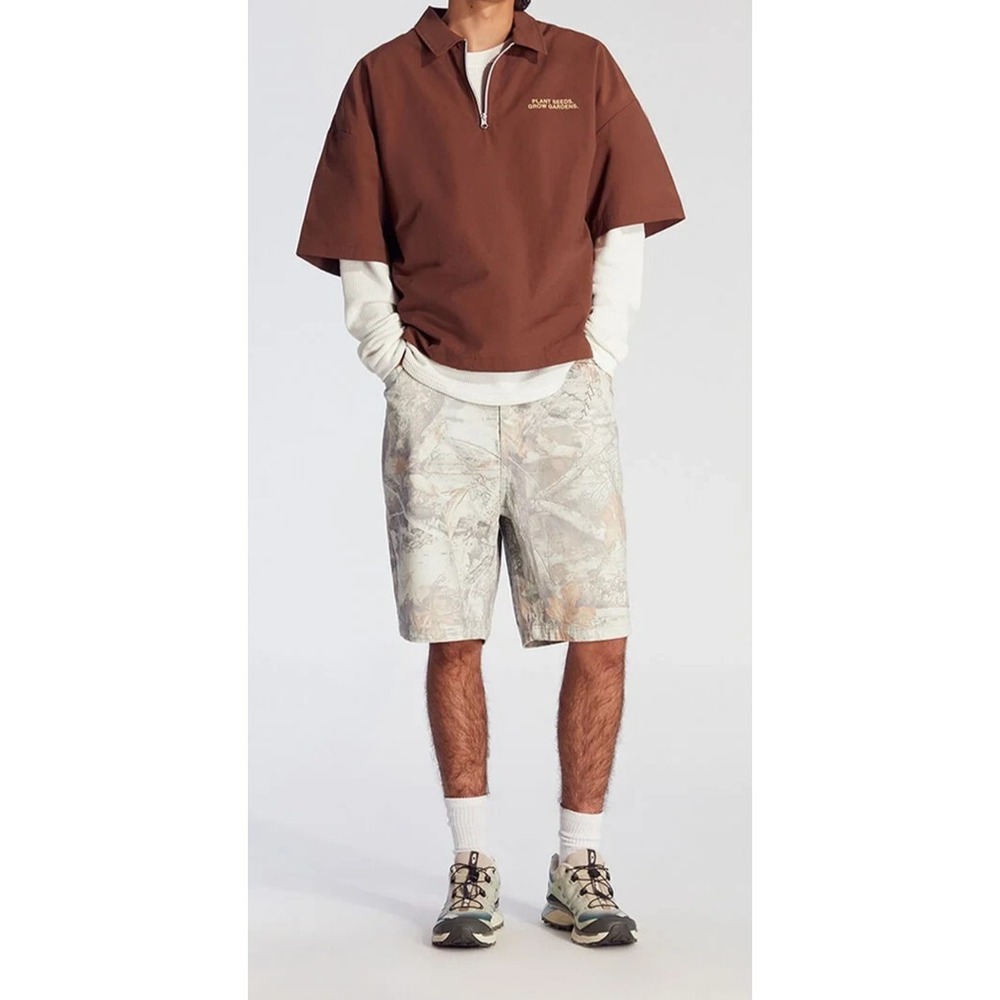 PacSun Baggy Camo Tree Denim Shorts Men's Size 38 Skater Nature Outdoor Gorpcore - Picture 12 of 12